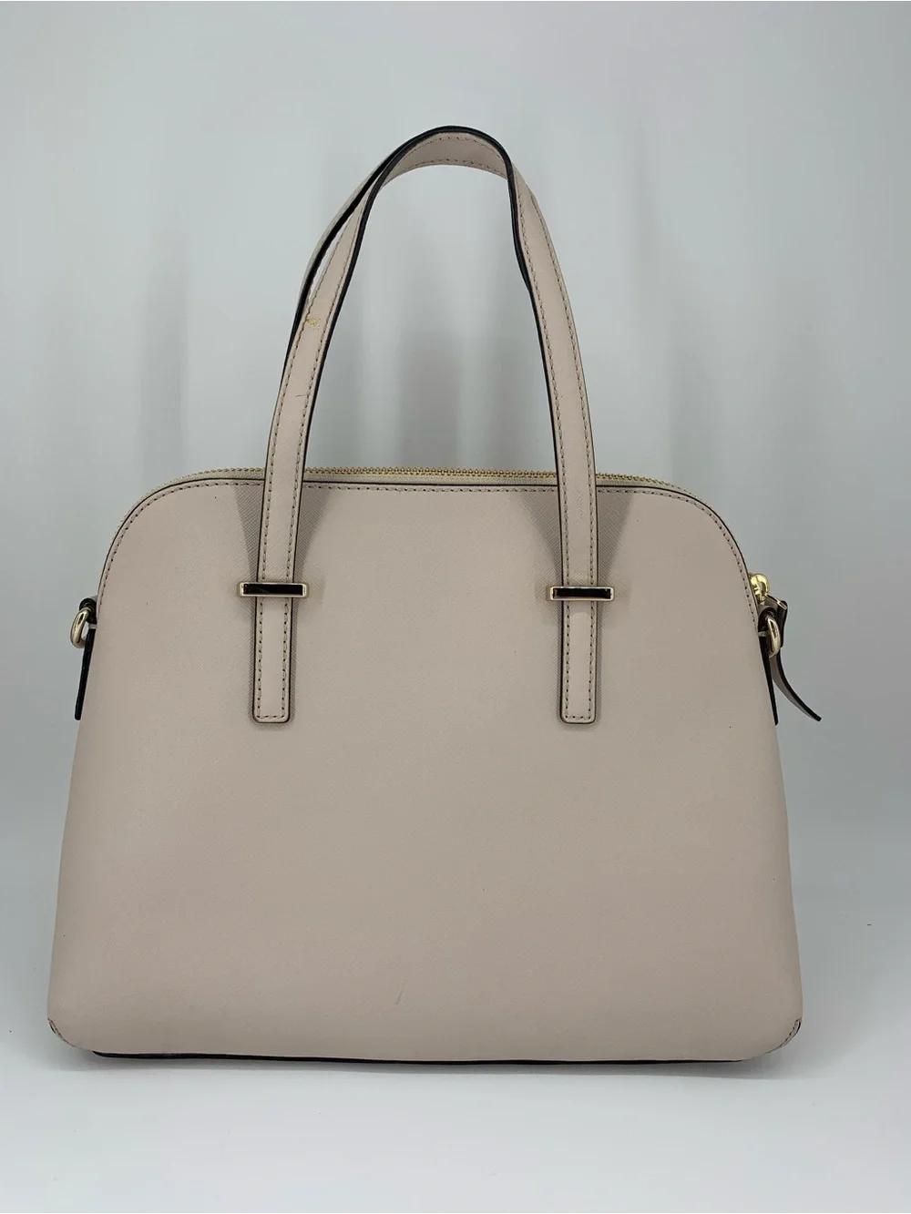 Kate Spade Cedar Street Maise Satchel Crossbody Warm Beige Saffiano Leather